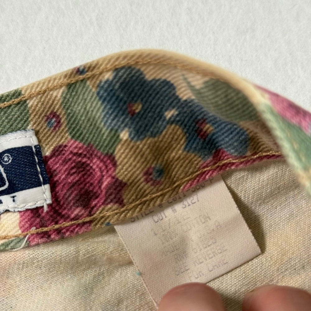 Nuovo County Seat Vintage Floral High Waisted Denim Shorts 90s Rose Print 11/12 - Picture 4 of 9